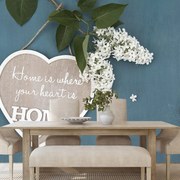 Carta da parati – Cuore con citazione - Home is where your heart is