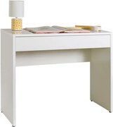 Scrivania Con Cassetto 100x40x81h Espresso Bianco Laccato