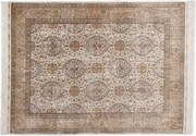 Hereke Tappeto orientale 220 x 160 Rosa (Tacchino) Annodato A Mano