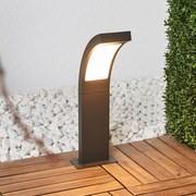 Lucande lampioncino LED Juvia, 40 cm, antracite, IP54