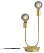 Lampada da tavolo Art Déco ottone 2 luci - Tuning