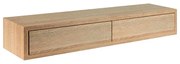 Mensola a muro Leg-dobble SPACEO rettangolare in mdf L 87.5 x H 14.3 x P 23.7 cm rovere naturale