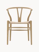 Sedia in legno con seduta intrecciata CH24 Wishbone Chair