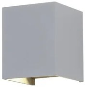 Lampada da muro grigia con doppio led 12 Watt - VT-759-12 - 3000k bianco caldo