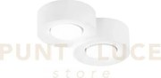 Plafoniera athen tonda bianca 2 luci attacco gx53 26xx20x6,3cm in g...