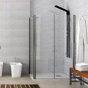 Kamalu - Box doccia 70x120 cm apertura saloon KS2800-SSN
