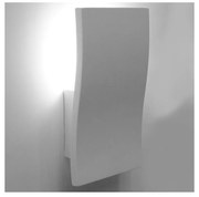 Applique in Gesso Pitturabile 1 lampada E14 da parete Colore del corpo Pitturabile