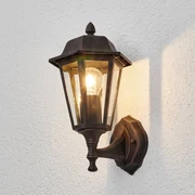 Lindby lampada da esterno applique Lamina, portalampada in basso, lanterna, E27