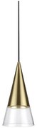 Ideal Lux - Lampadario LED a sospensione con filo CONO 1xGU10/7W/230V diametro 15 cm ottone