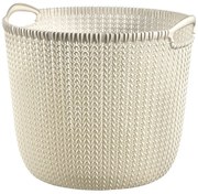Cestino rotondo panna Knit - Curver