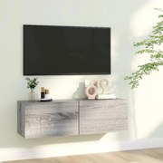 Libreria grigio sonoma 100x30x30 cm in legno ingegnerizzato