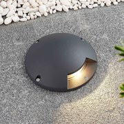 Lindby Faretto da pavimento a LED Cormac, 1 luce, Ø 21 cm, IP67 Cormac, Nero, Alluminio, Moderno, Lampada LED da esterni