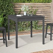 Tavolo da giardino grigio 82,5x82,5x76 cm legno massello pino