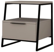 Comodino ORI nero/taupe