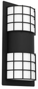 Applique Esterno Contemporanea Cistierna 2 Acciaio Nero 2 Luci E27