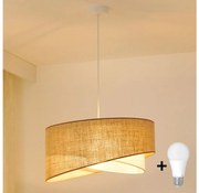Brilagi - Lampadario LED a sospensione con filo LYRA 1xE27/15W/230V beige/color crema