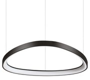 Lampadario A Sospensione Contemporaneo Gemini Metallo Nero Led 48W 3000K Ip20