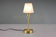 Luis ii lampada asta + vetro sabbiato montatura ottone h.32cm 1 luc...