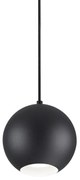 Sospensione Moderna Mr Jack Metallo Nero 1 Luce 7W 3000K Luce Calda Big