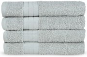 Set di 4 asciugamani in spugna di cotone grigio chiaro 50x100 cm - Good Morning