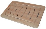 Pedana doccia antiscivolo 78 x 52 in legno marino design slim piatto doccia 100 x 70