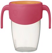 Tazza di apprendimento 360° anti-goccia 250 ml - rosa/arancione