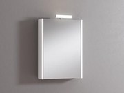Pensile con luce Akira laccato bianco opaco L 51.5 x H 70 x P 15.5 cm
