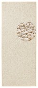 Passatoia color crema 80 x 300 cm Wolly - BT Carpet