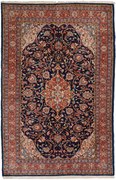 Sarouk Tappeto persiano 140x210 Blu (Iran) Annodato A Mano