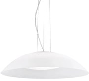 Sospensione Moderna Lena Vetro Bianco 3 Luci E27 D64Cm