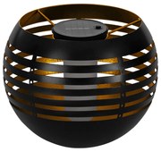 Lampada Moderna Da Esterno Z_Solar Led Metallo Nero E Oro