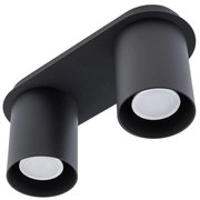 Plafoniera CREEP 2xGU10/25W/230V nera