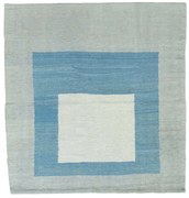 Kilim Tappeto persiano 130x120 Blu (Iran) Tessuto A Mano