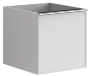 Struttura semi colonna da bagno Pixel 1 cassetto laccato opaco bianco L 40 x H 40 x P 45.5 cm