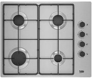 Beko - piano cottura a gas 60 cm 4 fuochi in acciaio inox - HIGG64123SX