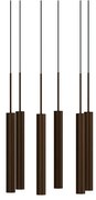 Audo Copenhagen - Tubulaire 6 Lampadario Alu/Anodized Bronzed Audo Copenhagen