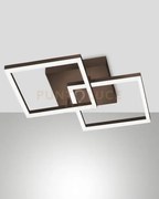 Bard applique corten 2 luci a led 3000k - 39w - 3880 lm dimmerabile
