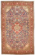 Jozan Tappeto 130 x 210 Blu (Iran) Annodato A Mano