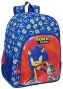 Zaino Scuola Sonic Prime Azzurro 33 x 42 x 14 cm