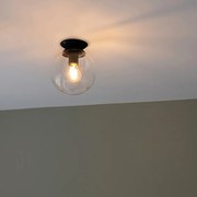 Plafoniera Art Déco nera - Pallon