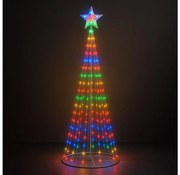 Decorazione natalizia LED RGBW dimmerabile per esterni LED/4W/230V 180 cm IP44 + telecomando