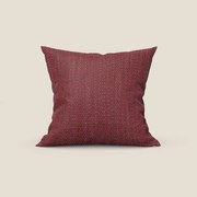 Levante cuscino disponibile in diversi colori in pregiato bouclé riciclato fresco dalla trama melangiata smacchiabile T16 rosso
