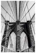 Stampa su tela Brooklyn Bridge, multicolore 145 x 95 cm