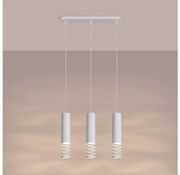 Sollux SL.1688 - Lampadario a sospensione con filo LAMI 3xGU10/10W/230V bianco