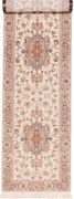 Tabriz Tappeto 90 x 340 Beige (Iran) Annodato A Mano