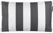 Cuscino divano righe antracite 30x50 cm idrorepellente