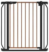 Lionelo - Cancello sicurezza TRUUS SLIM nero/marrone