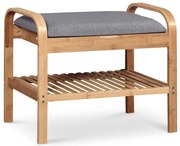 Scarpiera 50x60 cm grigio/beige