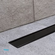 Canalina Di Scarico a Pavimento Piastrellabile 45 Cm "Primo Compact Line" Nero