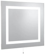 Specchio rettangolare led per bagno - vetro specchiato, ip44